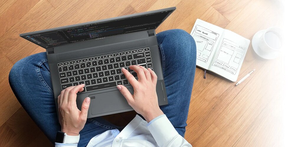 Laptop MSI Creator 15 - Czytnik linii papilarnych