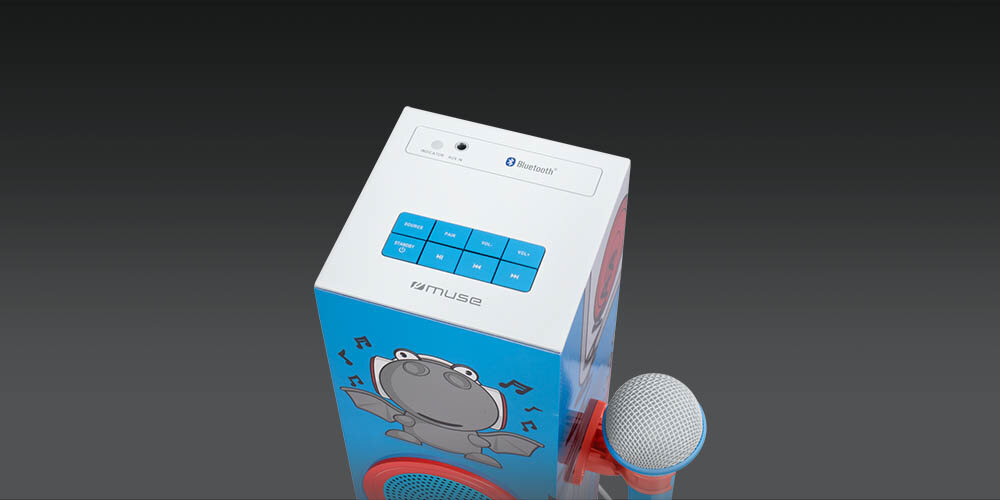 Power audio MUSE M-1020 KDB mikrofon podkładka uchwyt