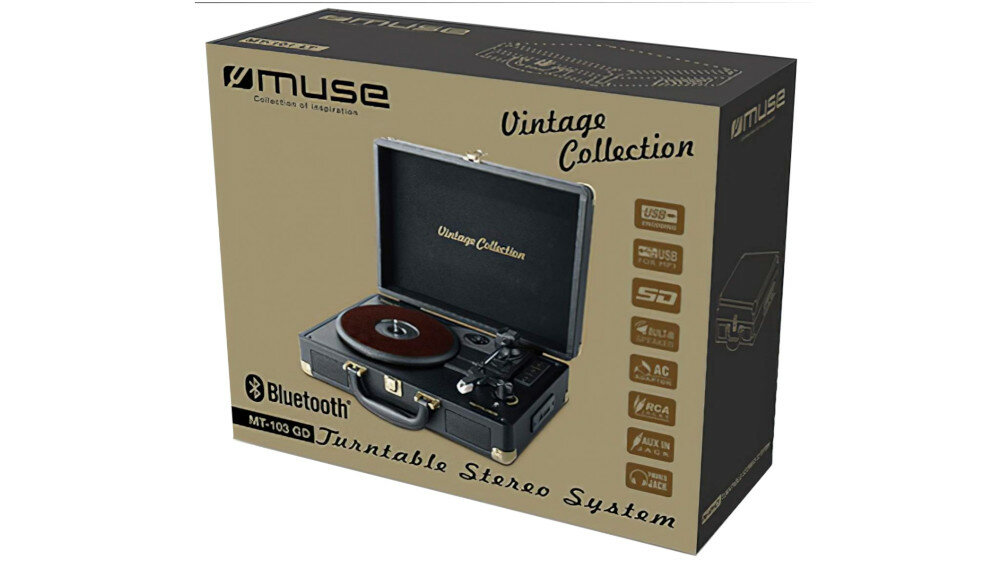 Gramofon MUSE MT-103 DB - design