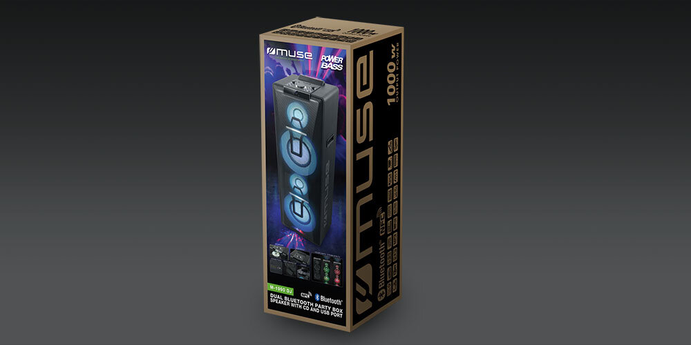 Power audio MUSE M-1990 DJ JAKOŚĆ GABARYTY