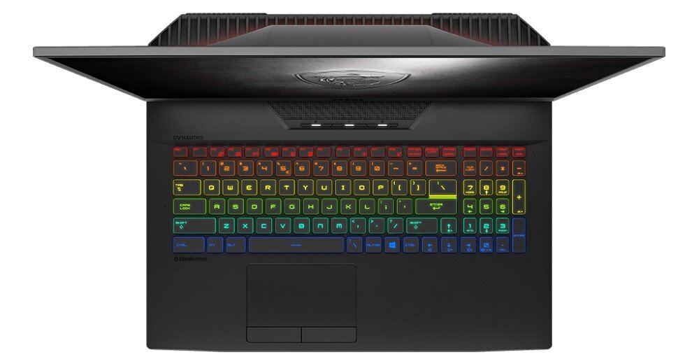 Laptop MSI GT76 Titan - Podświetlana klawiatura design