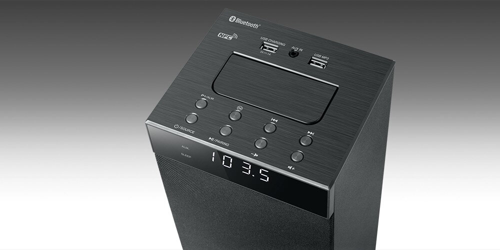 Power audio MUSE M-1280 BT głośniki USB AUX tryby podstawa