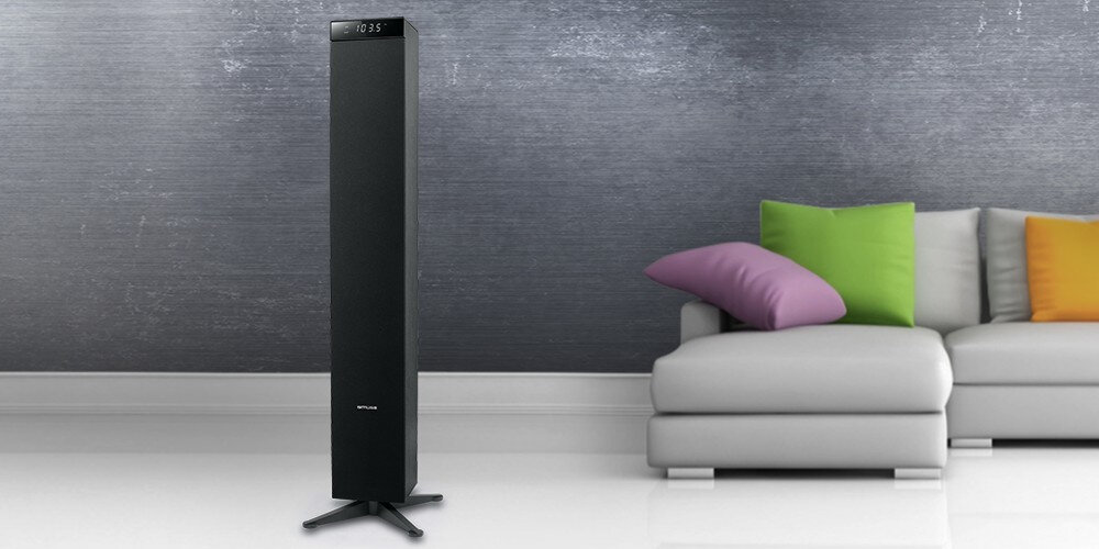 Power audio MUSE M-1280 BT design konstrukcja podstawa tłumienie drgania wibracje