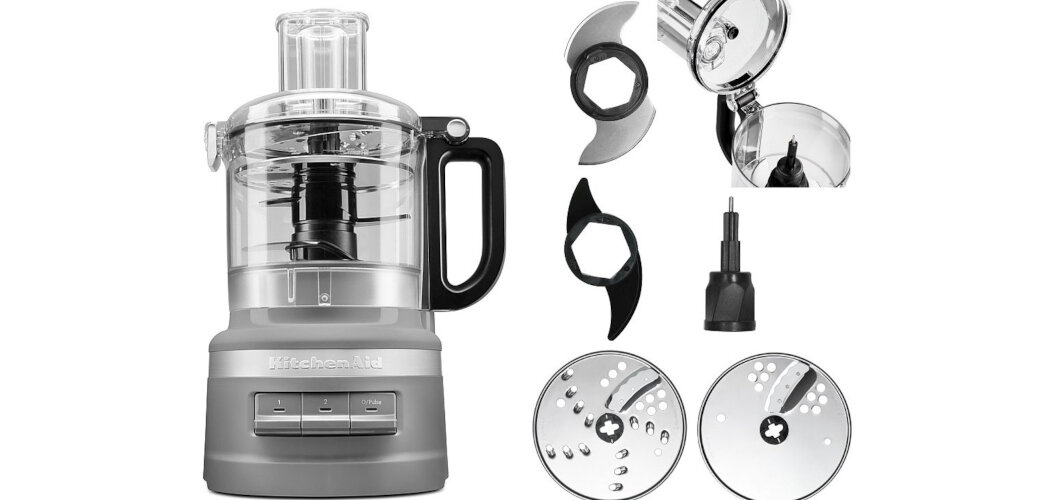 Malakser KITCHENAID 5KFP0719 antracytowy zestaw dzieza popychach mieszadlo ostrze tarcze