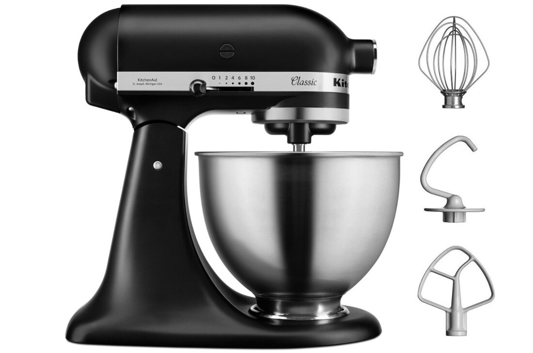 Robot kuchenny KITCHENAID 5K45SSEBM Classic Czarny zestaw akcesoria komplet wyposazenie