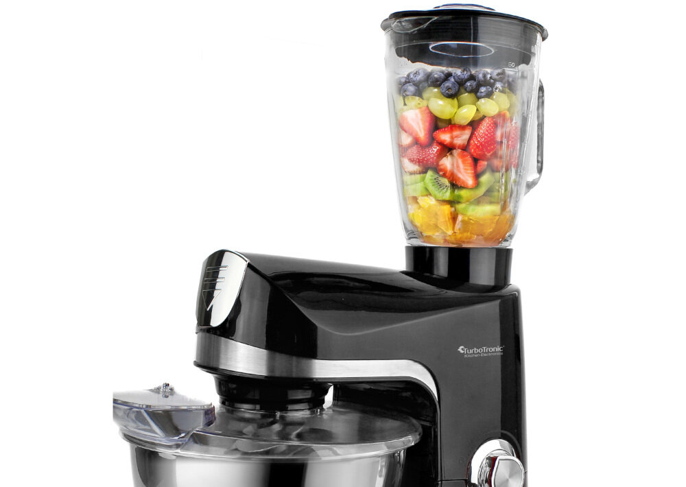 Robot kuchenny planetarny TURBOTRONIC TT-007 1300W z blenderem kielichowym atuty zalety mielenie miksowanie pojemnosc kielicha 1,5 l moc 1300 W
