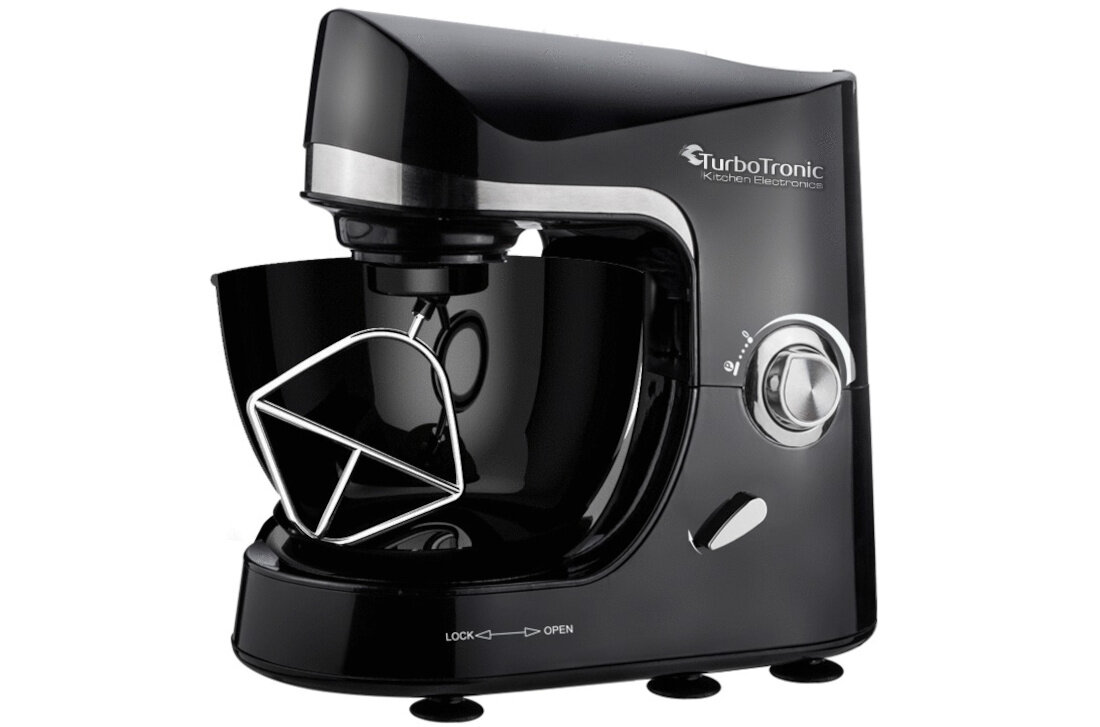 Robot kuchenny planetarny TURBOTRONIC TT-007 1300W z blenderem kielichowym efektywna praca nasadek ruch planetarny nasadki