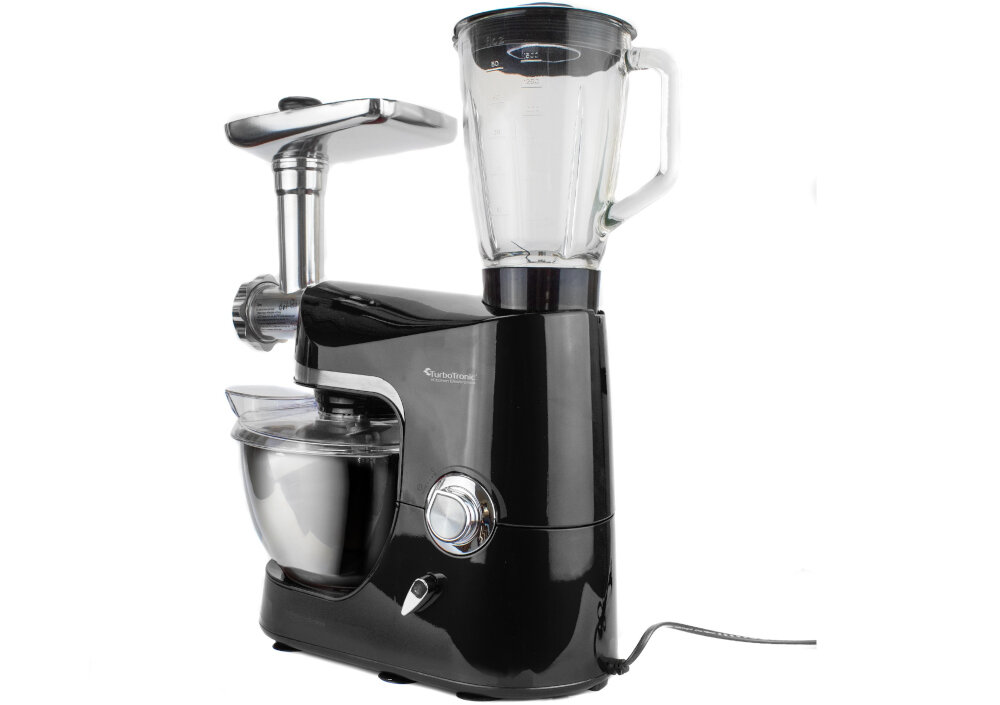 Robot kuchenny planetarny TURBOTRONIC TT-007 1300W z blenderem kielichowym mieszanie miksowanie ubijanie piany funckojalny mozliwosci efekt