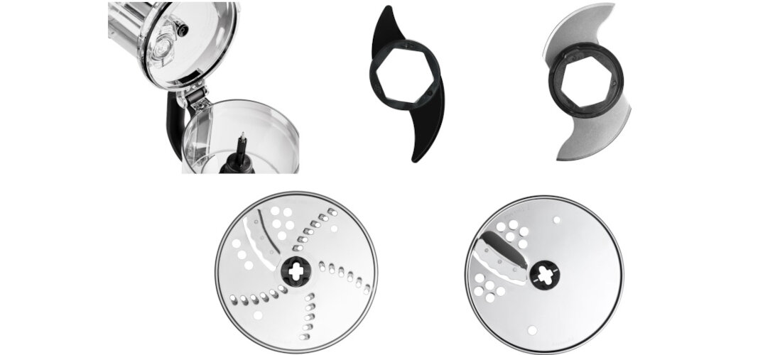 Malakser KITCHENAID 5KFP0719 kremowy zestaw dzieza popychach mieszadlo ostrze tarcze