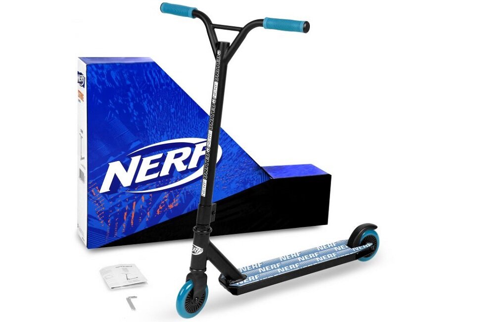 Hulajnoga SPOKEY Strike Czarno-pomarańczowy Bezpieczny transport 