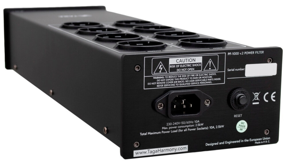 Filtr zasilania TAGA HARMONY PF-1000 V.2 - Zakłócenia w sieci