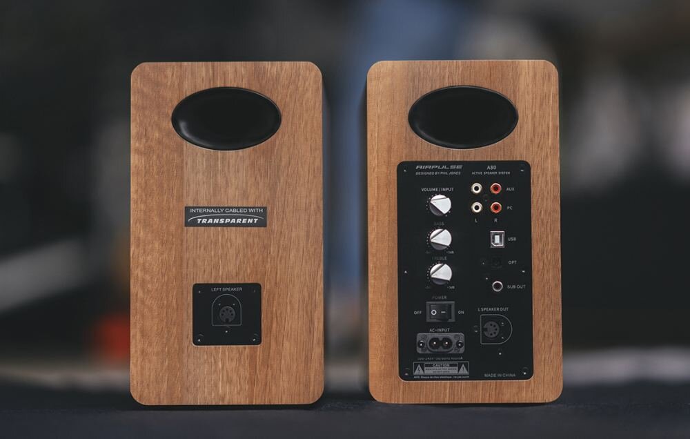 Głośniki EDIFIER Airpulse A80 Orzechowy REGULACJE