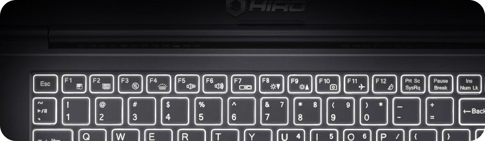 Laptop HIRO B150 - Podświetlana klawiatura design