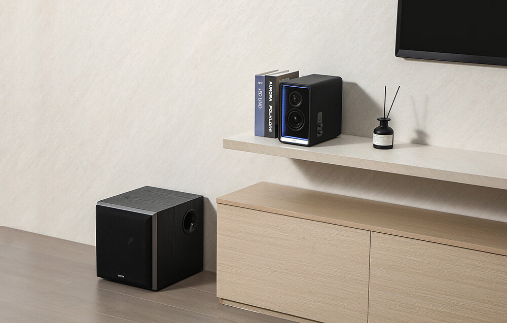 Subwoofer EDIFIER T5 komfort wygoda porty kompatybilnosc tryb czuwania