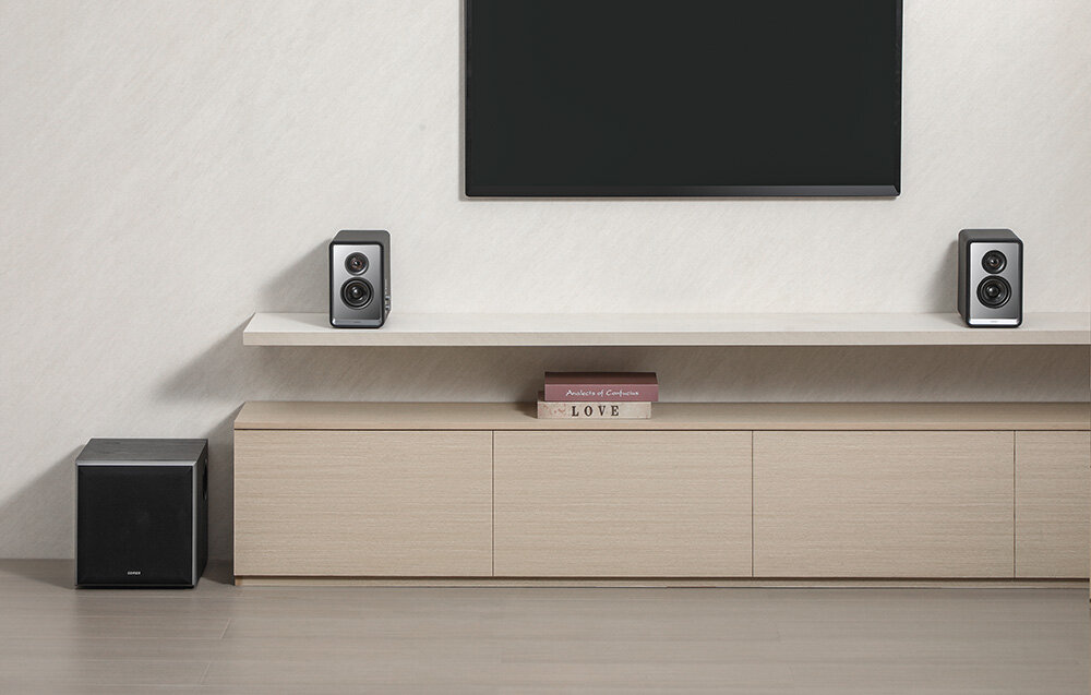 Subwoofer EDIFIER T5 design obudowa konstrukcja prostota