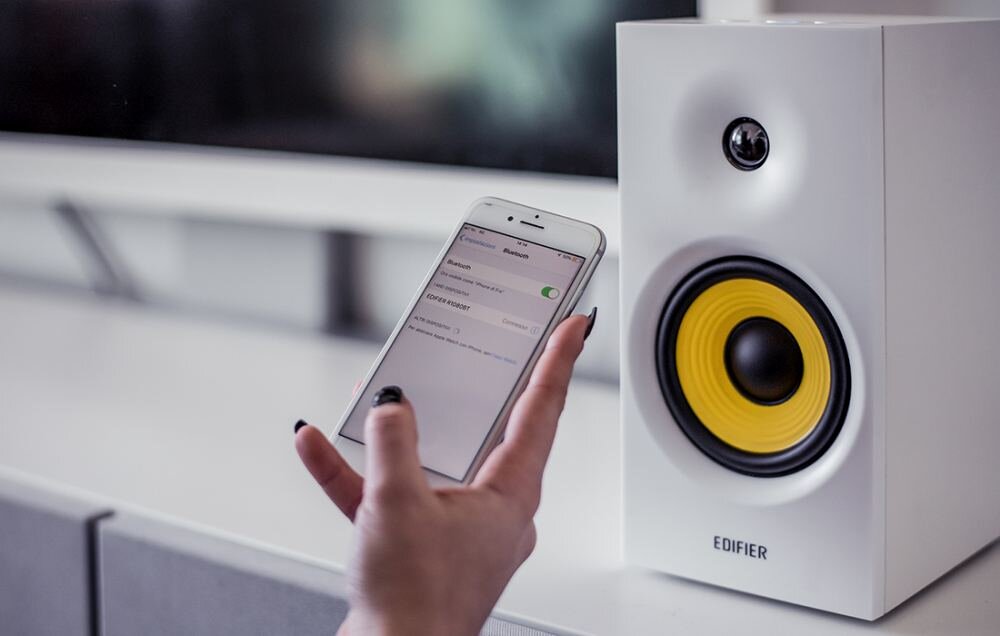 Динамики EDIFIER R1080BT, преобразователи четкости звука