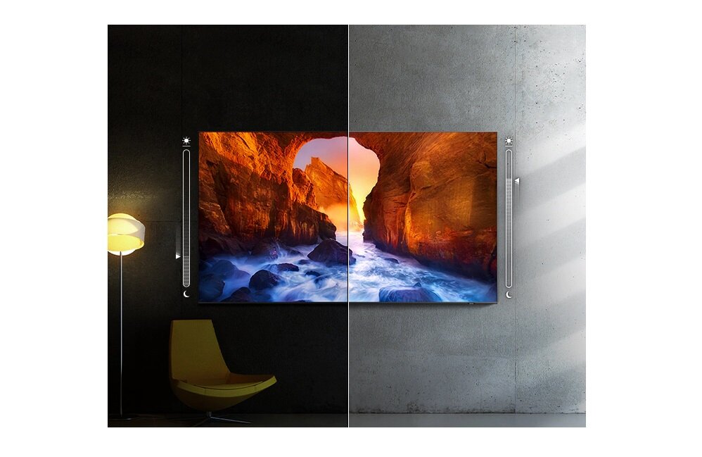 SAMSUNG LED TV QE55QN85A автоматично регулює яскравість