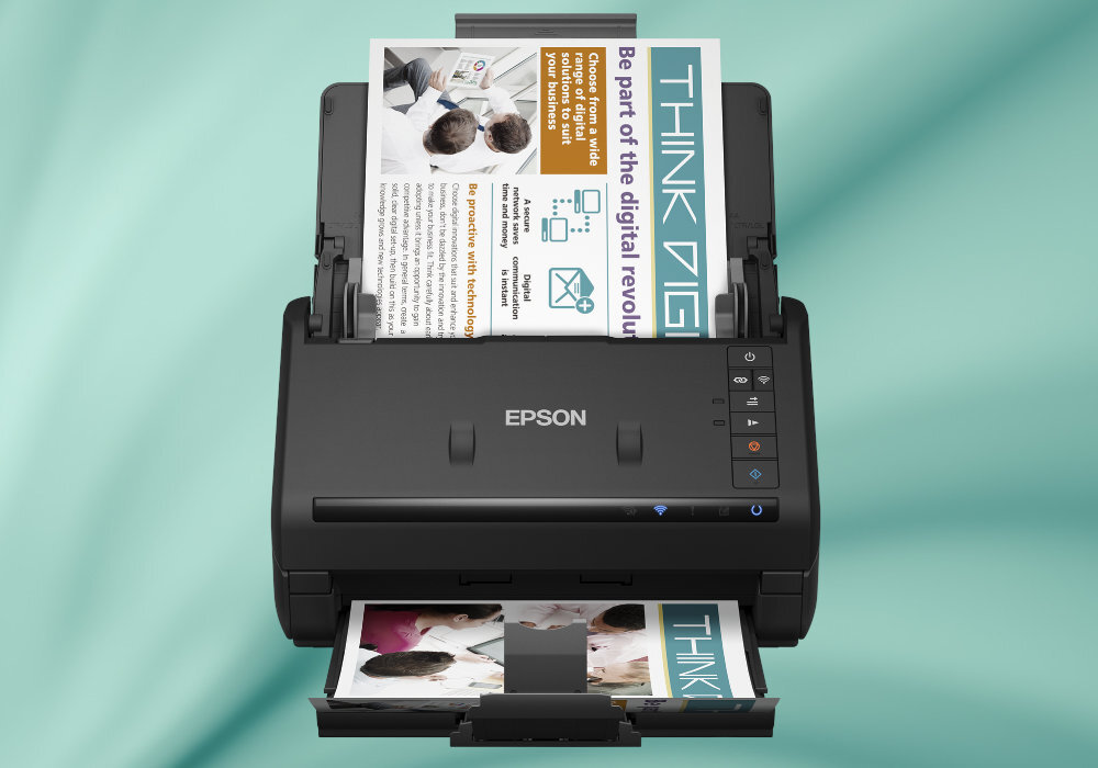 Skaner EPSON WorkForce ES-500WII pomoc efektywność współpraca skany obrazy wyposażenie