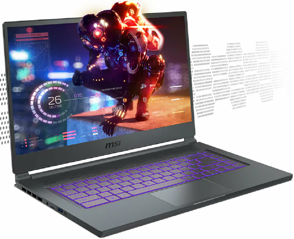 Laptop MSI Stealth 15M A11SDK - NVIDIA GeForce GTX 1660 Ti Max-Q 6GB SSD 512 GB