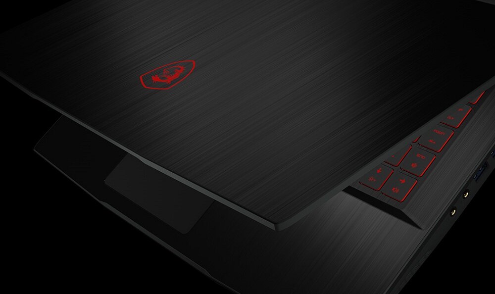 NOTEBOOK MSI GF63 THIN 10SCSR-448PL I7-10750H 8 512SSD GTX1650TIMQ-4 15.6 60 W10 smukła i lekka obudowa szczotkowane aluminium