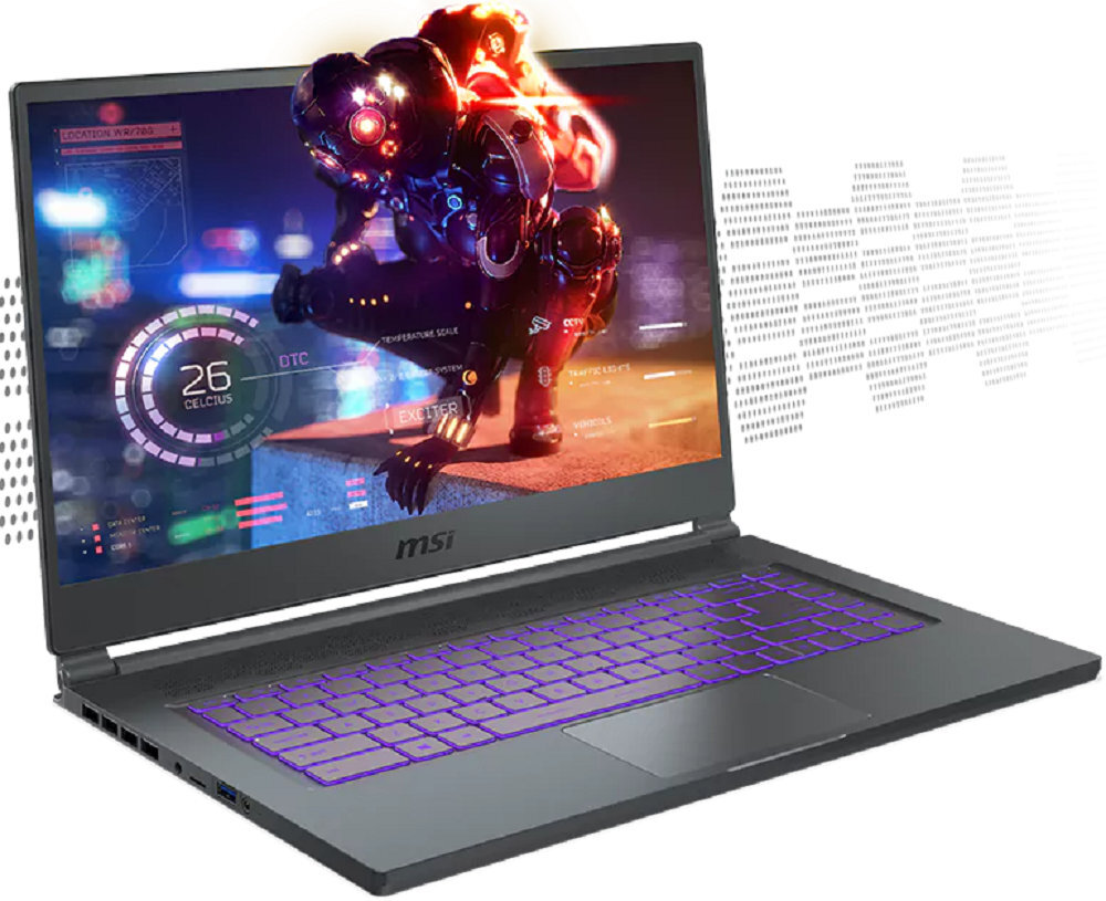 Laptop MSI Stealth 15M A11UEK - NVIDIA GeForce GTX 1660 Ti Max-Q 6GB SSD 512 GB