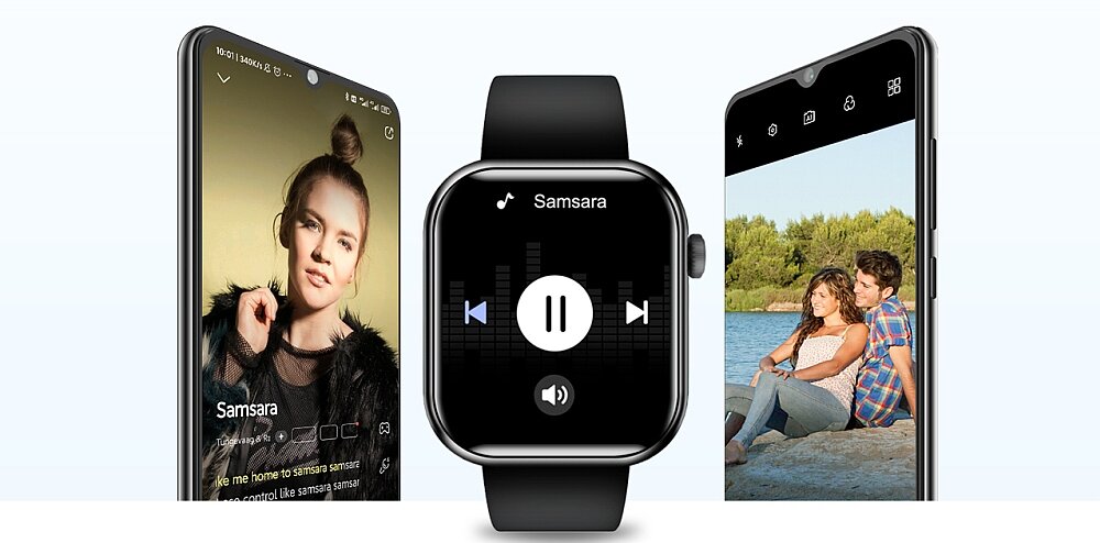 Smartwatch CUBOT C5  zdrowie sport ekran puls aplikacja pasek koperta oddychanie stres sen bieganie