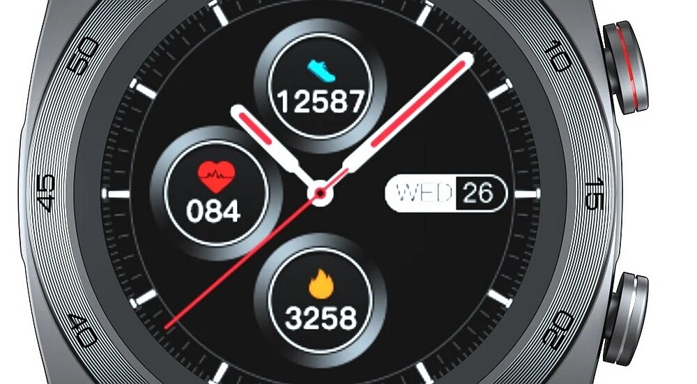 Smartwatch CUBOT C3 pomiar ekran zdrowie serce sport ćwiczenia pasek bateria sterowanie smartfon 