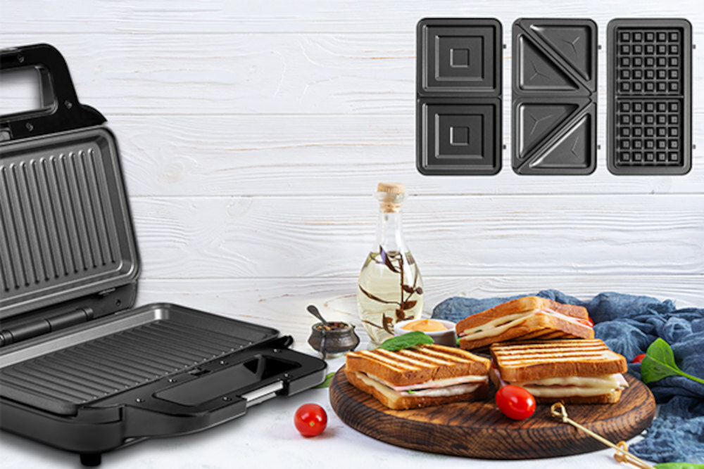 Opiekacz CONCEPT SV3070 Szybkie posiłki o każdej porze moc czas  śniadania, przekąski i kolacje wygodne rozwiązanie