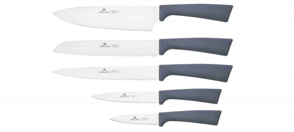 Nóż GERLACH Smart Grey ostrze trwalosc twardosc dlugosc