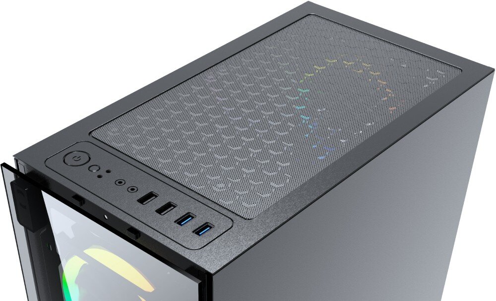 Obudowa GEMBIRD Fornax 1500 RGB filtry wentylacja kompatybilność porty