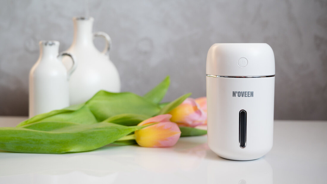 Nawilzacz NOVEEN MUH240 Bialy technologia ultradzwiekowa cicha praca