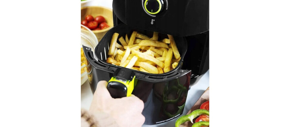Frytkownica beztłuszczowa CECOTEC 3039 Cecofry Compact Rapid Air Fryer 400 gramow zdrowo smacznie