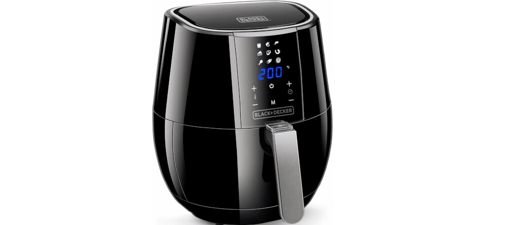Frytkownica beztłuszczowa BLACK&DECKER BXAF3500E Air Fryer sygnal dzwiekowy temperatura czas ekran dotykowy latwa obsluga