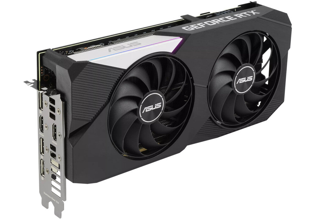 Karta graficzna ASUS RTX 3060 Ti Dual 8GB wydajne chlodzenie