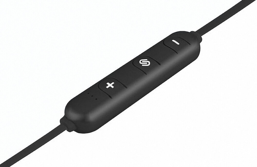 SŁUCHAWKI BLUETOOTH URBANISTA MADRID NASZYJNE DOKANAŁOWE CZARNE regulacja głośności pilot
