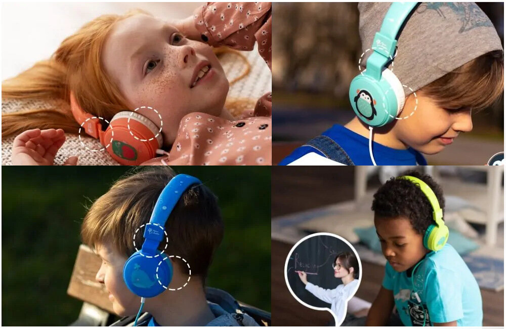 Słuchawki PLANET BUDDIES waga decybele bezpieczeństwo komfort