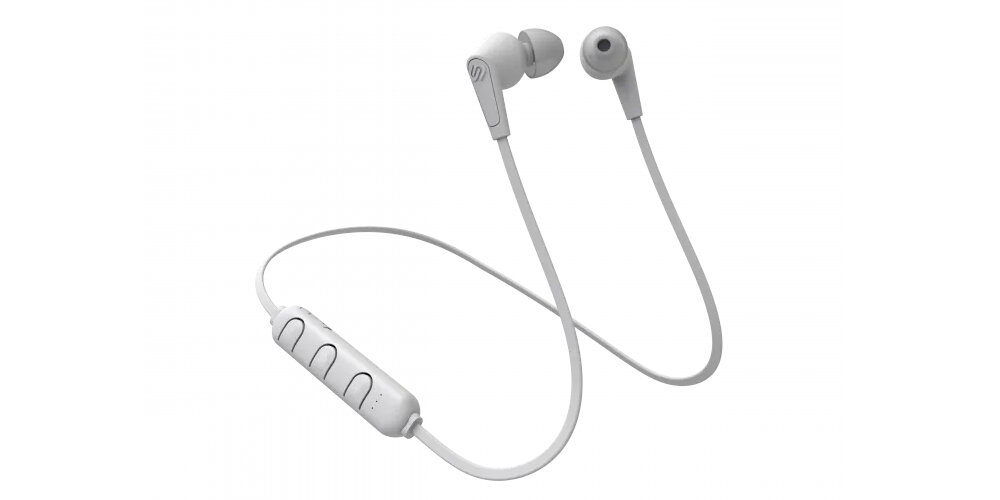 SŁUCHAWKI BLUETOOTH URBANISTA MADRID NASZYJNE DOKANAŁOWE BIAŁE bezprzewodowe mobilność