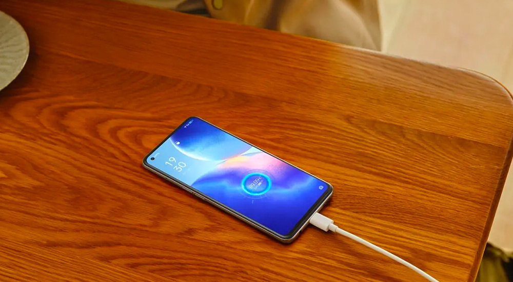 SMARTFON OPPO RENO 5Z 8+128GB CZARNY ładowanie tryby