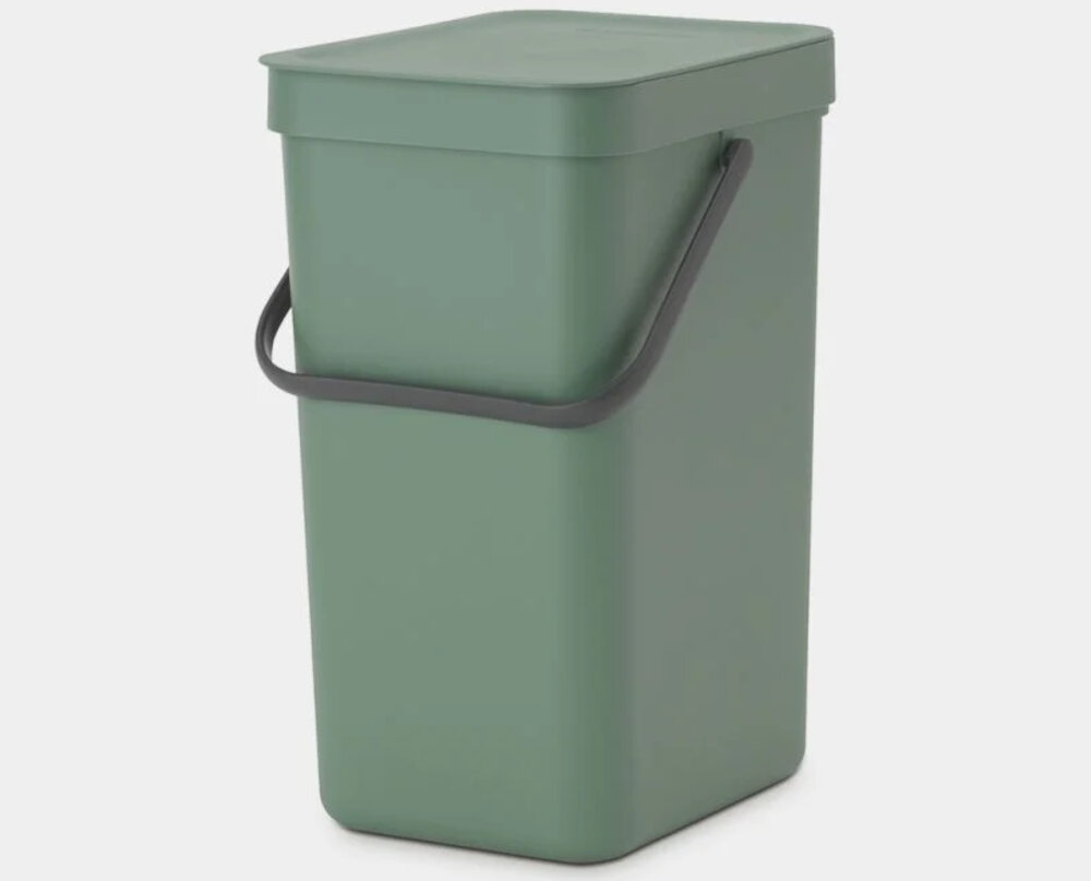 Kosz na śmieci BRABANTIA 129803 Sort & Go 12L Zielony Duża pojemność 12 litrów ergonomiczny design wygodny uchwyt łatwe przenoszenie