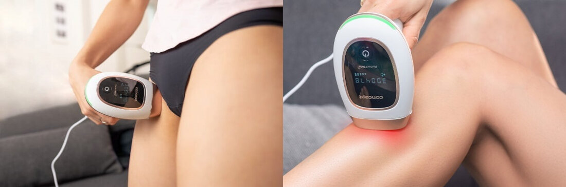 Depilator CONCEPT Perfect Skin IL3020 Ochrona oczu wbudowany czujnik bezpieczenstwa
