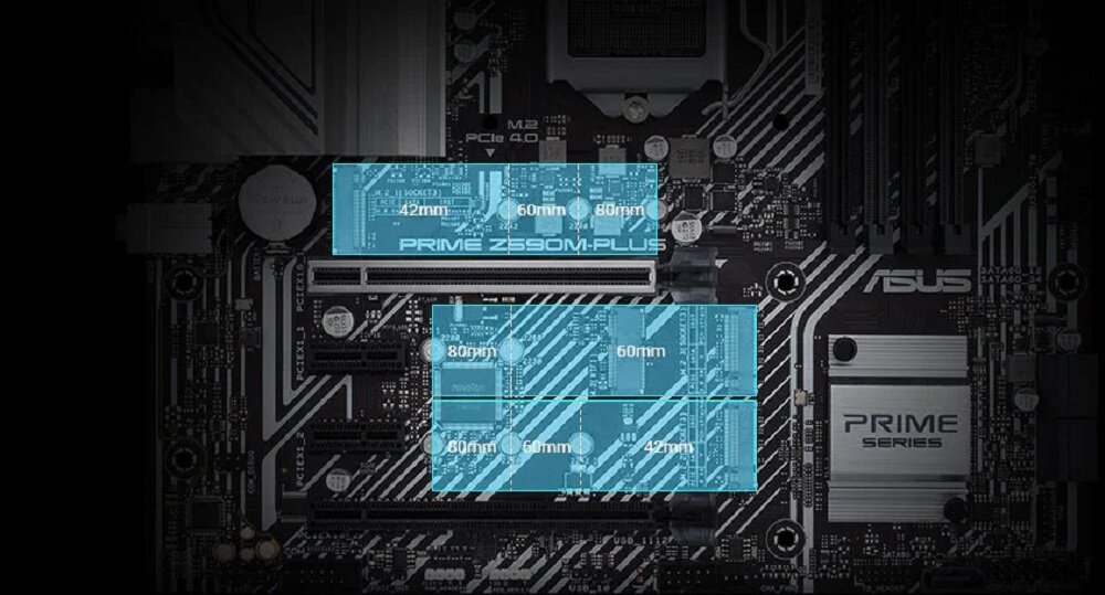 Płyta główna ASUS Prime Z590M Plus - pamiec ram