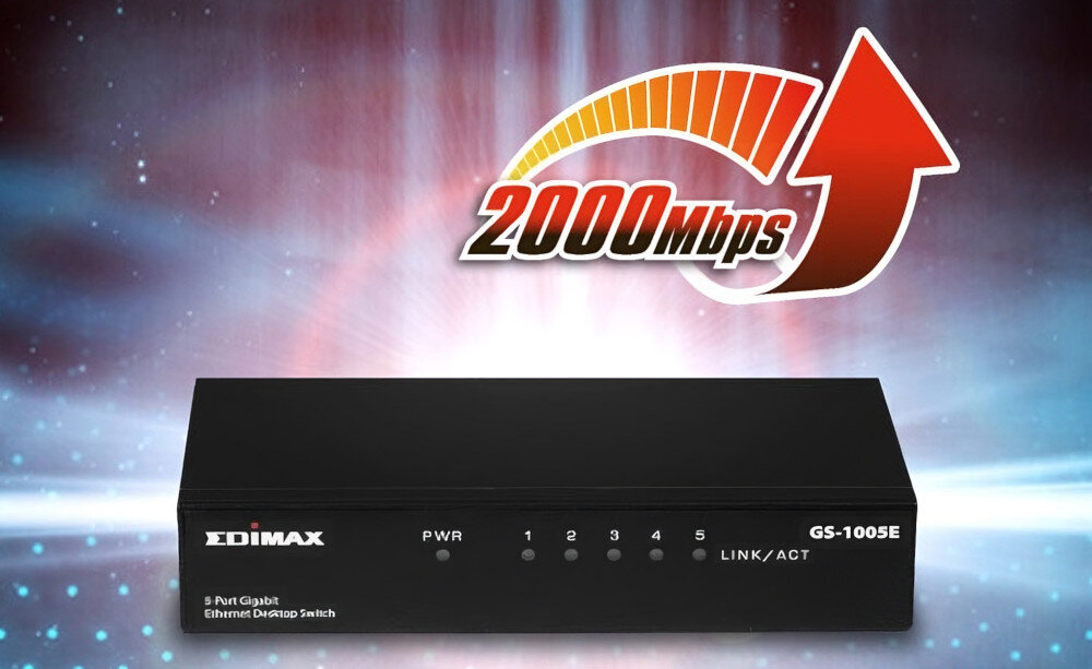 Switch EDIMAX GS-1005E porty prędkość przepustowość zastosowanie przeznaczenie