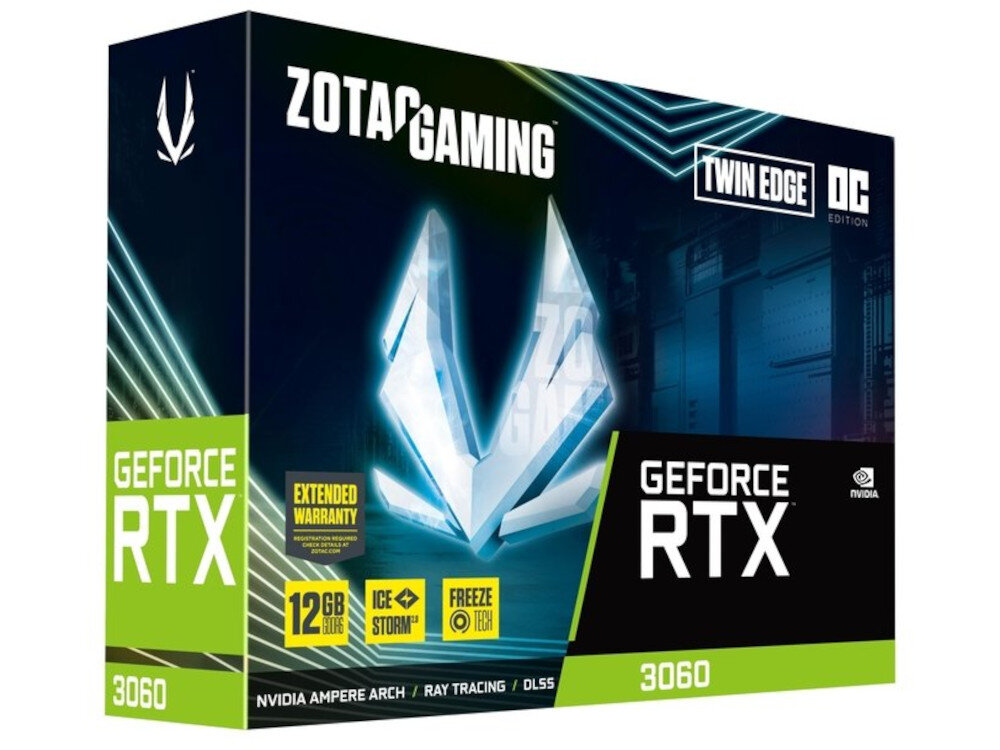 Karta graficzna ZOTAC GeForce RTX 3060 Twin Edge OC 12GB zawartosc opakowania