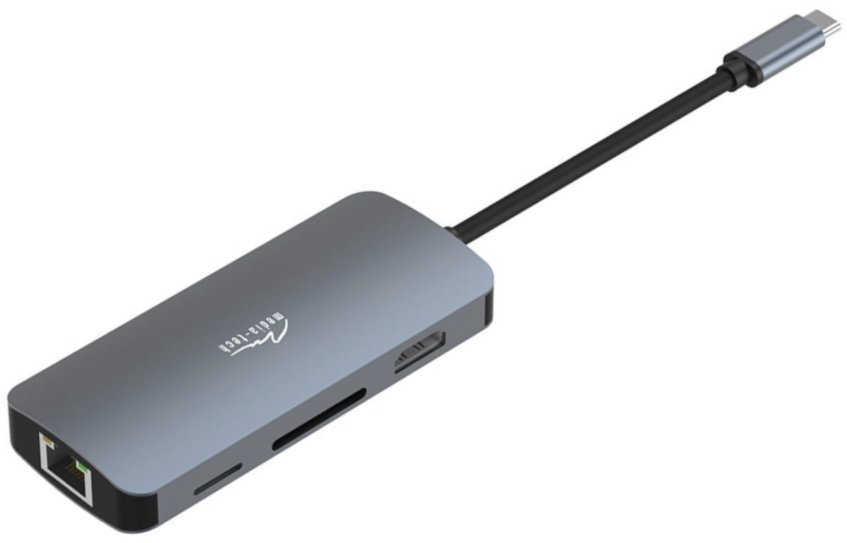 Stacja dokująca MEDIA-TECH Pro MT5044 8w1 przydatne akcesoriom