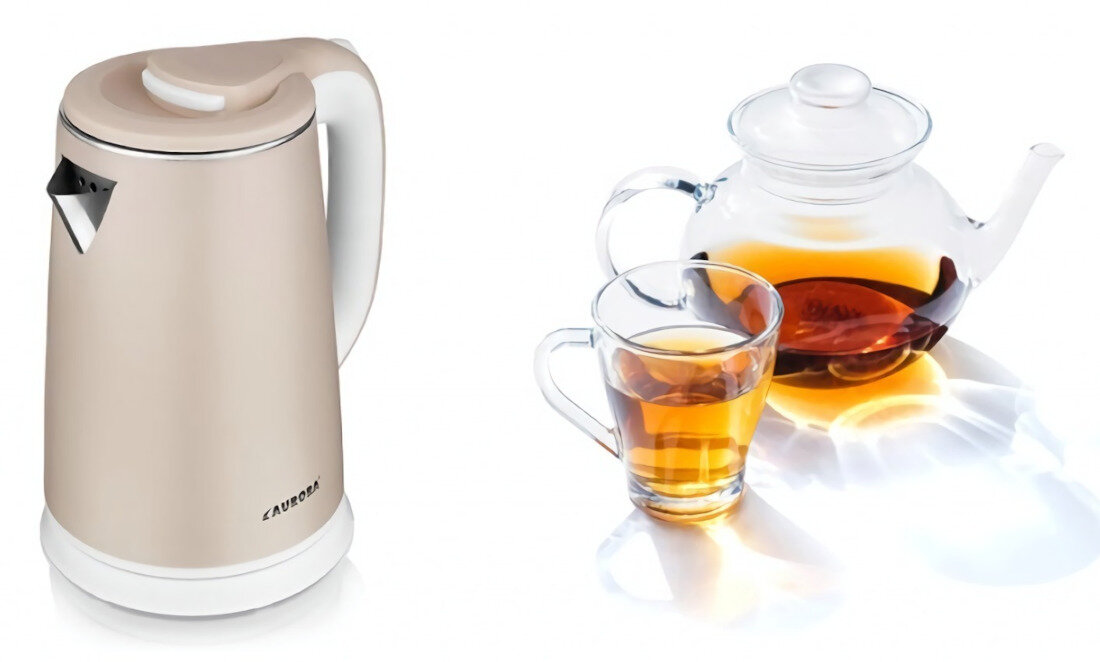 Czajnik AURORA AU3407 Szybkie gotowanie moc pojemność czas gorące napoje