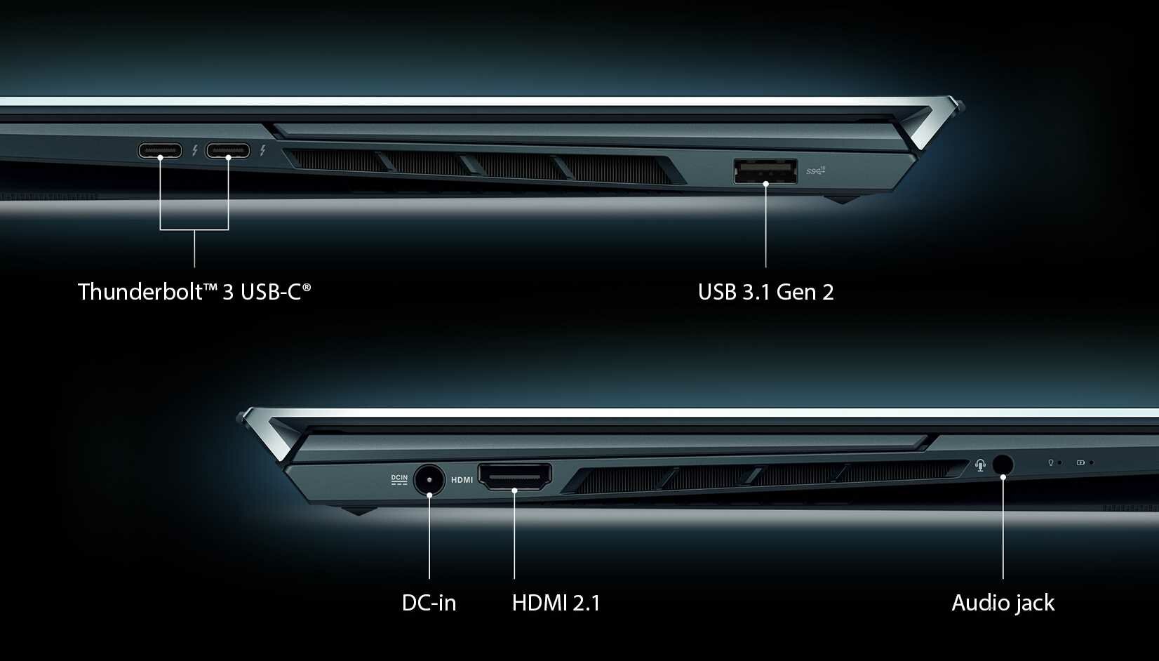 Laptop ASUS ZenBook ProDuo UX582 - Thunderbolt 3