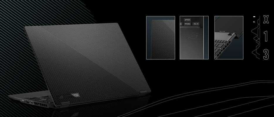 Laptop ASUS Rog Flow X13 GV301 - Stylistyka