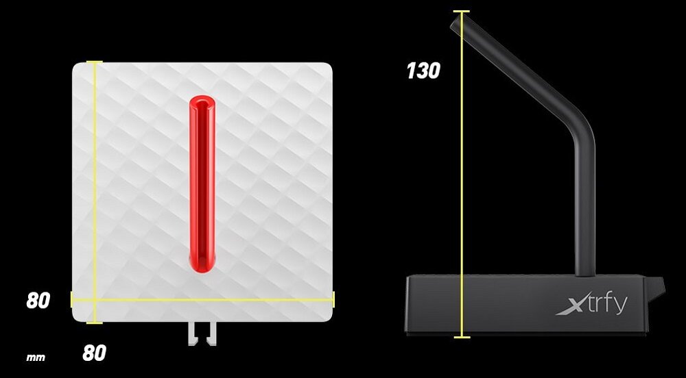 Uchwyt XTRFY Mouse bungee B4 Biały -  Komfort  