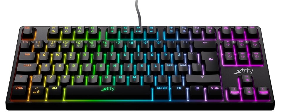 Klawiatura XTRFY K4  - przełącznik Kailh Red krótki czas reakcji