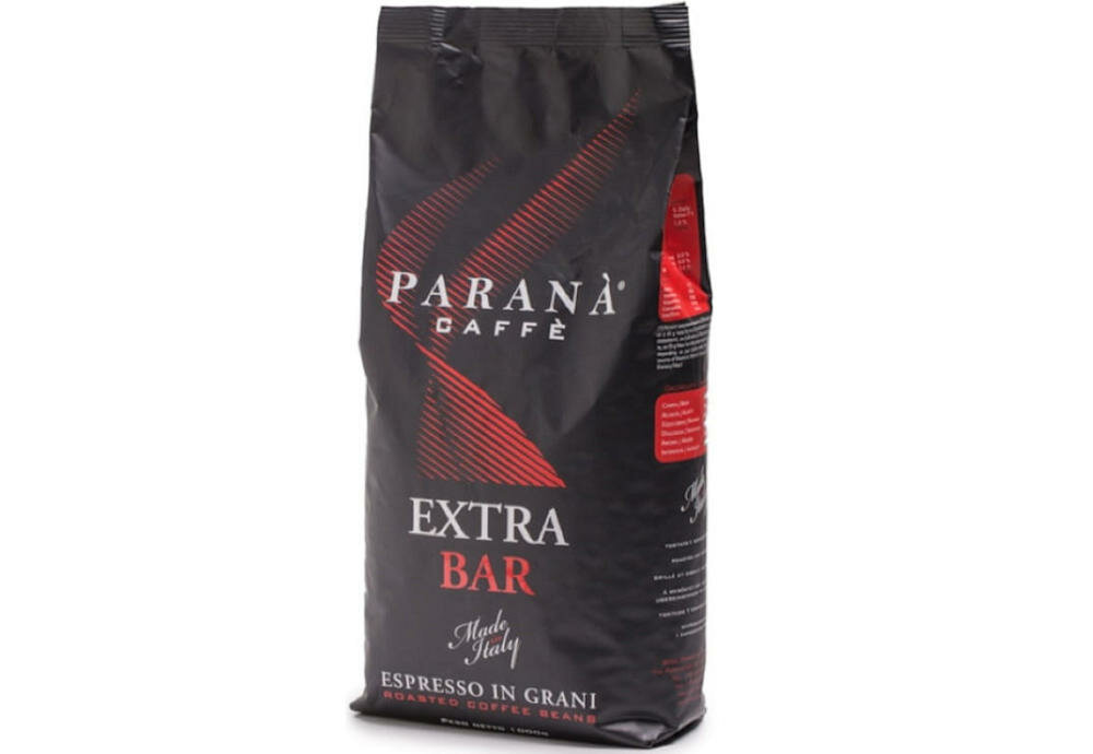 CAFFE-PARANA kawa ziarnista włoska klasyczna wysoka zawartość kofeina smak aromat arabika robusta ameryka azja rzymska firma jakość
